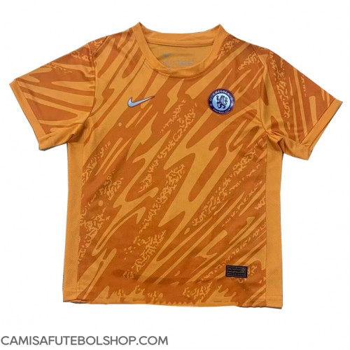 Camisa de time de futebol Chelsea Goleiro Replicas 1º Equipamento 2024-25 Manga Curta